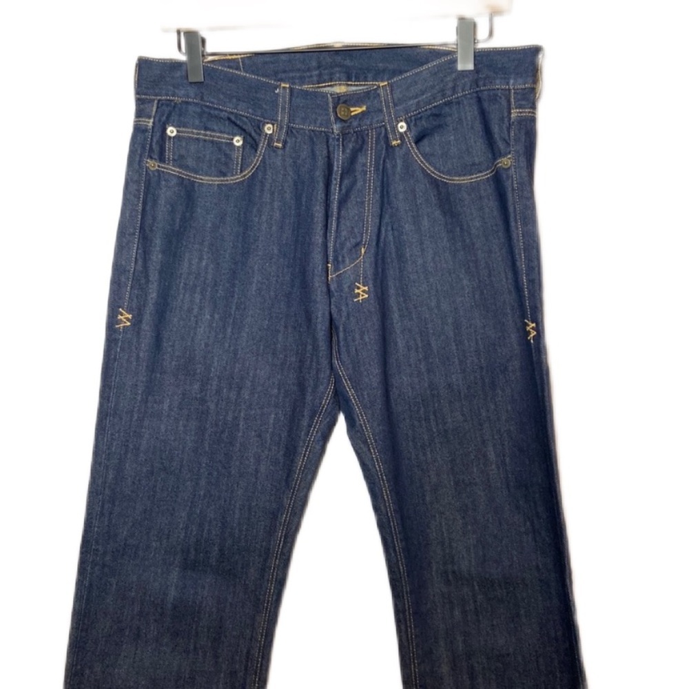 Ksubi Dee Dee Jeans Raw Rinse Indigo Dark Wash Straight Leg Button Fly Size 31